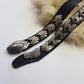 Incredible 1940s Handmade Articulated Serpent Belt - 100% Genuine Leather - Ultra Heavy - Silver & Black