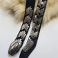 Incredible 1940s Handmade Articulated Serpent Belt - 100% Genuine Leather - Ultra Heavy - Silver & Black