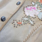 Vintage Embroidered & Studded Suede Jacket with intricate leatherwork detailing
