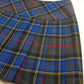 1990s Vintage Wool Plaid Pleated Mini Skirt - Leather Buckles with Gold Hardware - Perfect Tailoring & Length - Pins Included to hang your own charms