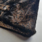 Vintage Leopard Cape with Collar - Iconic Sparkly Buttons- Vegan Fur - Satin Leopard Print Lining