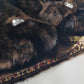 Vintage Leopard Cape with Collar - Iconic Sparkly Buttons- Vegan Fur - Satin Leopard Print Lining