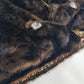 Vintage Leopard Cape with Collar - Iconic Sparkly Buttons- Vegan Fur - Satin Leopard Print Lining