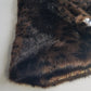 Vintage Leopard Cape with Collar - Iconic Sparkly Buttons- Vegan Fur - Satin Leopard Print Lining