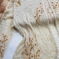 Vintage Ethereal 100% Silk - Bridal Quality Cream & Gold Flowers - Handmade Fully Beaded Jacket
