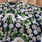 1950s Vintage Heavily Embroidered Asian Style Top - Cream & Green Tones - Intricate and Detailed