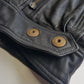 Italian Vintage 100% Genuine Leather 1980s Motorcycle Jacket - Quilted Feature Stitching - Metal Hardware - Fully Lined Jacket