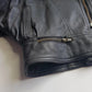 Italian Vintage 100% Genuine Leather 1980s Motorcycle Jacket - Quilted Feature Stitching - Metal Hardware - Fully Lined Jacket