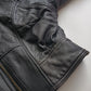 Italian Vintage 100% Genuine Leather 1980s Motorcycle Jacket - Quilted Feature Stitching - Metal Hardware - Fully Lined Jacket