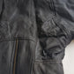 Italian Vintage 100% Genuine Leather 1980s Motorcycle Jacket - Quilted Feature Stitching - Metal Hardware - Fully Lined Jacket