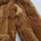 1960s Vintage Caramel Rabbit Fur Coat - Diamond Pattern - Rich Golden Caramel - Absolutely Gorgeous - Soft & Dreamy - Hip Length