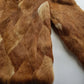 1960s Vintage Caramel Rabbit Fur Coat - Diamond Pattern - Rich Golden Caramel - Absolutely Gorgeous - Soft & Dreamy - Hip Length