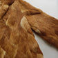 1960s Vintage Caramel Rabbit Fur Coat - Diamond Pattern - Rich Golden Caramel - Absolutely Gorgeous - Soft & Dreamy - Hip Length