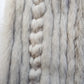 Vintage Saga Ice Blue / Grey Fox Fur Coat - Soft & Dreamy - Full Length