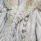 Vintage Saga Ice Blue / Grey Fox Fur Coat - Soft & Dreamy - Full Length