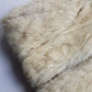 Vintage 1970s Plush Fox Fur Vest in Off-White - Soft & Dreamy - Very Kate Moss at Glastonbury - Indie Sleaze