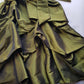 2000s Whimsical Iridescent Fairy Dress in Mystical Olive Green - Bubble Dress - Waist Tie Detailing