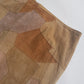 1990s Perfect Patchwork Mini Skirt in 100% Genuine Leather & Suede - Multicolored Patches in Pecan Walnut & Caramel Tones