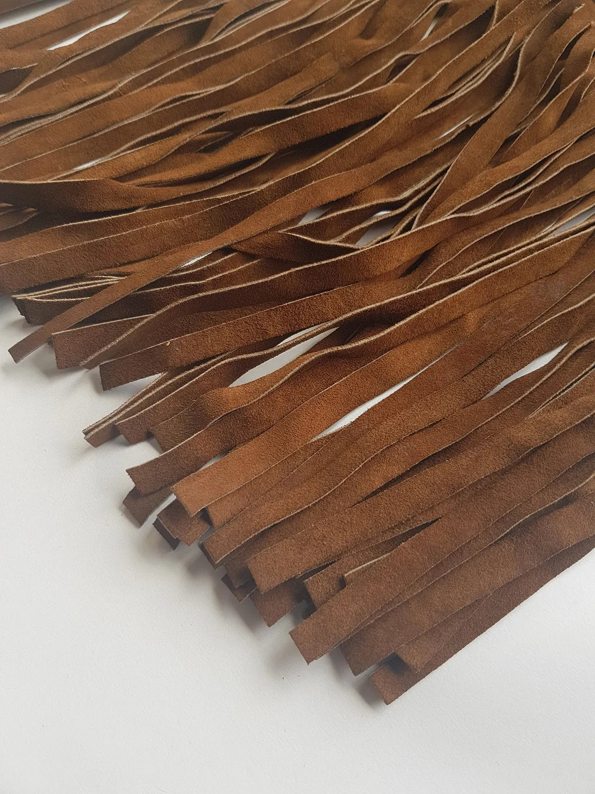 1970s Rich Tobacco Brown Soft Suede & Genuine Snakeskin Tassel Vest - Iconic Snakeskin Feature Borders