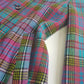 1990s Iconic Clueless Style Plaid Jacket - Tailored Hourglass - Pinks Purples Greens & Blues - Perfect Shape - Fully Lined