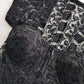 1990s Romantic Vintage Corset Top Lace & Hand Beaded - Knockout for Evening - Black Lace & Beads