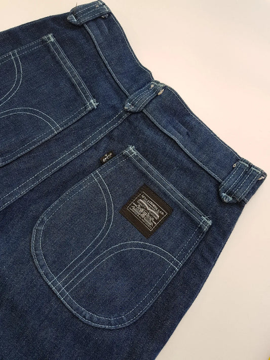 1980s Vintage Levi's Silver Tab Jeans - White Contrast Stitching - Deadstock Never Worn - Tailored for a sleek fit