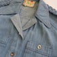 1970s Braided Cowgirl Aged Denim Shirt - Perfectly Faded Light Blue - Braided Feature Shoulders - Perfect Tailoring