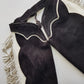 1950s Geniune Authentic Cowgirl Princess - Beautiful Soft Suede & Leather Tassel Chaps - Black & White - Chunky Metal Zippers - Perfect Fit -  Iconic for a Costume