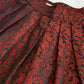 Italian Vintage Romantic Gothic Deep Red Brocade Skirt (1 Piece of a matching set)