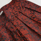 Italian Vintage Romantic Gothic Deep Red Brocade Skirt (1 Piece of a matching set)