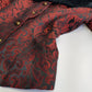 Italian Vintage Romantic Gothic Deep Red Brocade Jacket (1 Piece of a matching set)