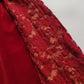 1990s Romantic Ruby Red Designer Vintage Lace & Velvet Dress - Knockout for Evening & The Perfect Dinner Date - Unbelievably Gorgeous