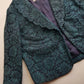 1950s Vintage Peacock Lace Jacket - Scalloped Lace Collar - Immaculate Tailoring - Fully Lined