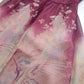 1970s Vintage Incredible Watercolor Crane Print Summertime Dress - Dusky Purples & Pinks - Hourglass Waist & Structured Bust - Double Layered Light & Strappy - Absolutely Beautiful