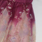 1970s Vintage Incredible Watercolor Crane Print Summertime Dress - Dusky Purples & Pinks - Hourglass Waist & Structured Bust - Double Layered Light & Strappy - Absolutely Beautiful