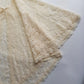 Ethereal Angelic 1950s Cape in the Lightest Ivory / Creme Lace - Ornate Edging & Tie at the front of the neck