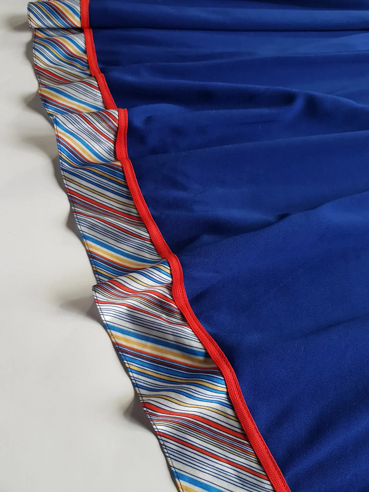 1970s Vintage Handkerchief Summertime Dress - Hourglass Waist - Off Shoulder & Knee Length - Absolutely Beautiful Asymmetrical Sleeves - Elastic Waist