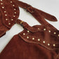 1970s Geniune Suede Cowgirl Tassel Chaps - Beautiful Soft Suede & Leather Tassel Chaps - Rich Tobacco Brown- Chunky Metal Zippers - Perfect Fit -  Iconic for a Costume