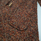 1950s Incredible Hooded Coat in Burnt Tobacco with Toggle Clasps - Fully Lined - Handmade Mohair Wool Knit