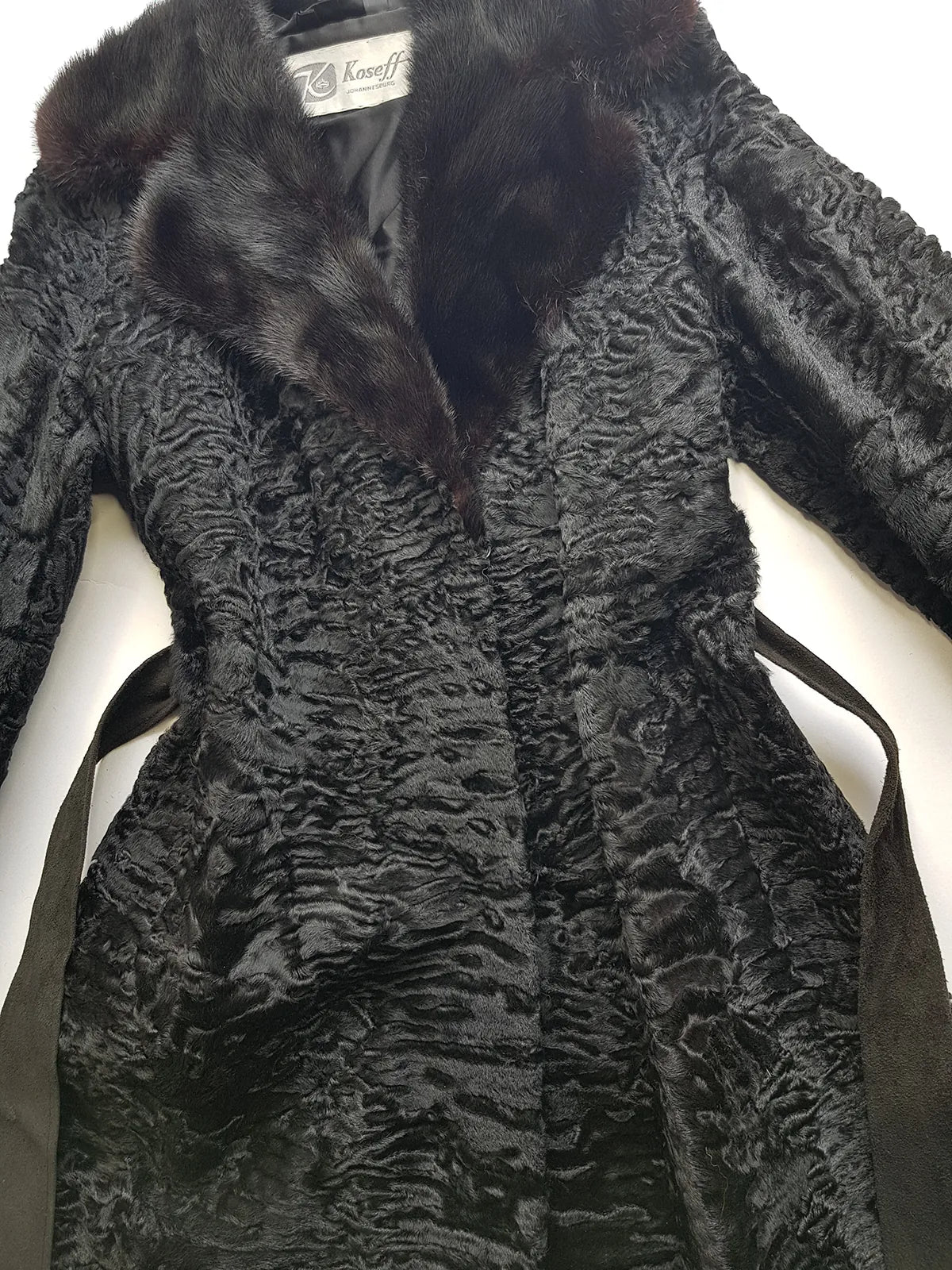 1960s Vintage Fox Fur & Curly Lambskin Coat - Super Soft Layers of Fur & Wool