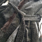 Vintage Italian Curly Lambskin & Mink Coat with Leather Features - Fur Edging & Cuffs - Belt with Fur Pom Poms