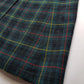 Vintage 1960s Plaid Cape in Hunter Green with Knockout Red Lining - Ralph Lauren Equestrian Style - Button Front Closure