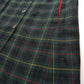 Vintage 1960s Plaid Cape in Hunter Green with Knockout Red Lining - Ralph Lauren Equestrian Style - Button Front Closure