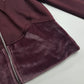 2000s Authentic Nike Velour Sexy Pilates Princess Vintage Hooded Purple Cropped Zip Jacket with Embroidery & Rhinestones