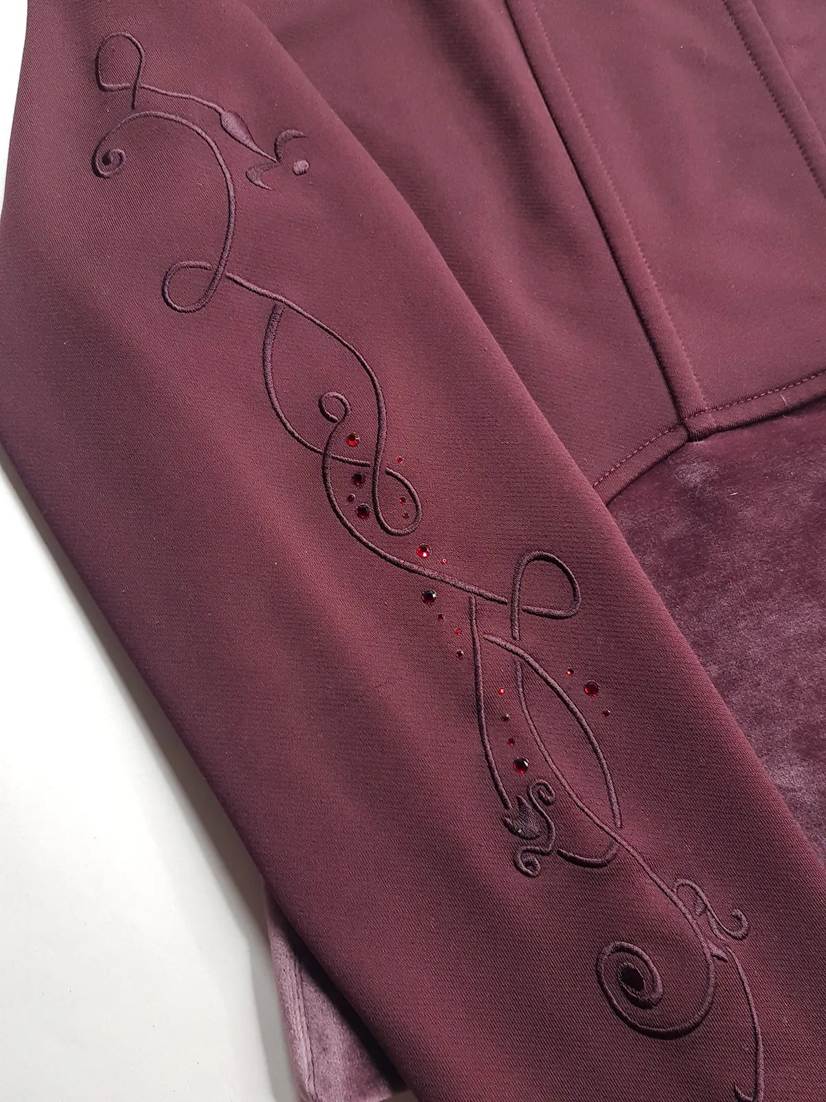 2000s Authentic Nike Velour Sexy Pilates Princess Vintage Hooded Purple Cropped Zip Jacket with Embroidery & Rhinestones