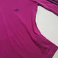 2000s Authentic Adidas Sexy Backless Pilates Princess Vintage Berry Pink Tailored Top with Gold Hardware & Black Striping
