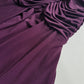 90s Sexy Purple Goddess Gown - Absolutely Beautiful Silhouette with Draped Bust & Waist Ruching - Stretch body hugging high quality draped jersey fabric