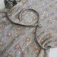 Vintage Ethereal Bridal Quality Ice Blue & Peach Silk  Beaded Top - Absolutely Angelic and Beautifully Hand Beaded