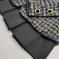 Givenchy Couture Designer Vintage Tweed & Velvet - Wool & Mohair Blazer - Spring Colours - France
