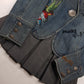 1990s Mudd Designer Deadstock - Insane Denim & Embroidery - Fitted Jacket - Metal Hardware - Original Tags still Attached
